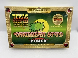 Caribbean Stud Poker Home Casino Set Officially Authorized Card Game New Sealed - Picture 1 of 2