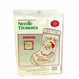 Needle Treasures Santa Sugarplums Christmas Stocking Cross Stitch Kit 02840 USA - Picture 1 of 6