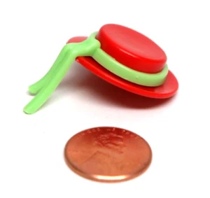 Playmobil Miniatura Victoriana Casa de Muñecas Sombrero Rojo con Cinta Verde Accesorio - Imagen 1 de 1