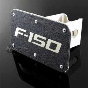 For Ford F150 Rugged Black Stainless Steel Hitch Cover 2" Trailer Tow Receiver - Bild 1 von 6