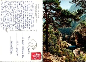 Postal de colección Les Beaux Sites de France Les Gorges du Tarn con matasellos 1969 - Imagen 1 de 1