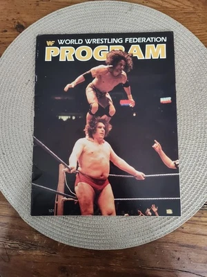 Raro programa WWF con tarjeta 16 de julio 1983 Rochester NY Foto 1 de 4
