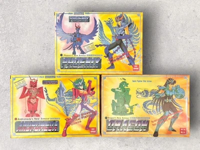 1990's Vintage Saint Seiya St Fighter Bronze Phoenix, Andromeda, Dragon Set of 3 - Image 1 of 3