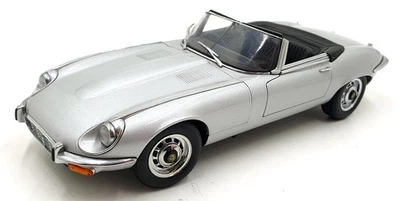 Autoart 1/18 Scale Diecast DC2425F - Jaguar E-Type Cabriolet - Silver - Image 1 of 4