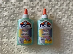 2x Elmers Metallic PVA Glue 147ml Teal - Picture 1 of 2