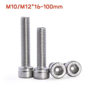 Socket Head Cap Screws Allen Bolts Left Thread A2 Stainless Steel DIN912 M10 M12 - Picture 1 of 3