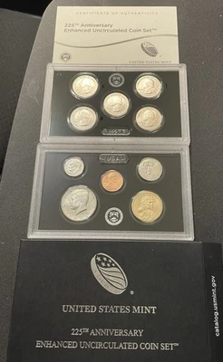 2017 S 225th Anniversary Enhanced 10-Coin Set With COA - Image 1 of 4