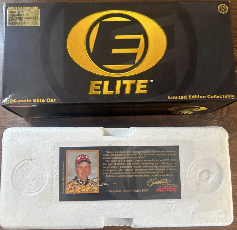David Green 1997 #96 CAT Racing 1/24 Action Elite Die-cast Car 1 / 2,500 New - Image 1 of 4