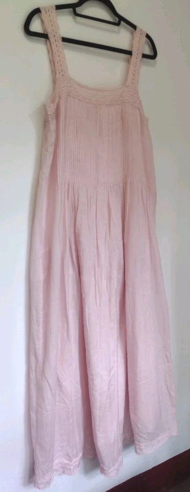 Maxi Vestido Vintage Inspirado Mango Mezcla Algodón Talla L Romántico Cottagecore Foto 1 de 4
