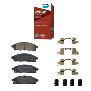Mitsubishi Triton ML MN MQ MR Front Bendix 4WD Brake Pads & Hardware Kit - Picture 1 of 2