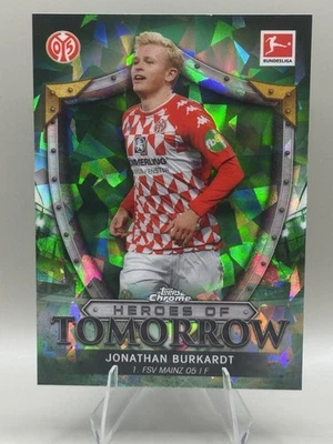 Jonathan Burkardt Eintracht 2021-22 Topps Cromo Bundesliga Zafiro Verde /75 Foto 1 de 3