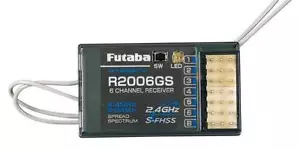 Futaba R2006GS 6ch 2.4ghz SFHSS FHSS S-FHSS Receiver RX FUTL7606 4PLS 4GRS - Picture 1 of 3