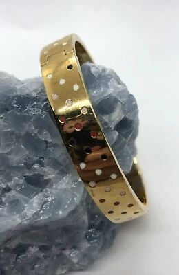 Brazalete Kate Spade New York "On The Dot" Dorado/Multicolor Lunares 2.5" Esmalte Foto 1 de 4