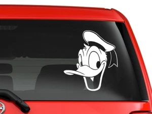 Donald Duck Disney Mickey Mausclub Kinder Aufkleber Aufkleber 6" weiß - Bild 1 von 1