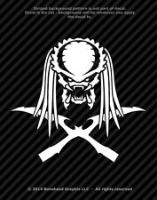 Predator Inspired Face With Blades Vinyl Decal Window Sticker - 25 Colors