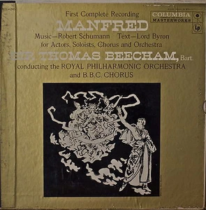 SCHUMANN/LORD BYRON: Manfred-NM1958 2LP BEECHAM 1ST COMPLETE REC MONO 6-EYE - Picture 1 of 1