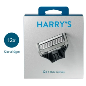 Harry's Men's 5-Blade Razor Blade Refills, 12 Count - SEALED! - Picture 1 of 5