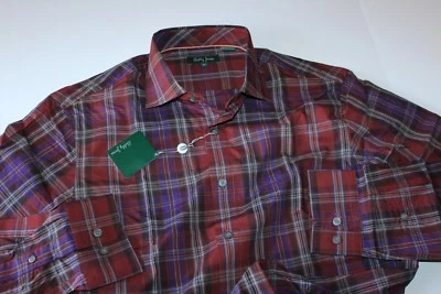 Bobby Jones Shirt Barnbougle Dunes Red BJK54006 $165 LS New Medium M - Image 1 of 4