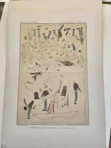 Little Big Horn - Custer's Last Stand Sackett & Wilhelms Lithograph -1893 - Picture 1 of 5