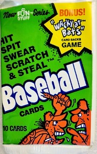 (4) 1991 Hit Spit Swear Scratch & Steal Baseball Unopened Packs Fun Stuff Series