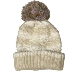 INC Chenille Striped Multi-Pom Beanie (444) - Picture 1 of 3