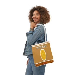 Polyester Canvas Tote Bag - Picture 1 of 21