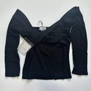 Top nero The Line By K Stevie taglia XL nuovo con etichette - Foto 1 di 4