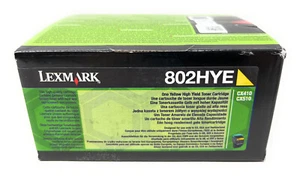 LEXMARK 802HYE 80C2HYE 802HY ORIGINAL TONER GELB CX410de/CX51de [A BOX] - Bild 1 von 1