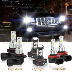 Faro LED alto/bajo para Jeep Grand Cherokee 2011 2012 2013 + faros antiniebla - Imagen 1 de 12