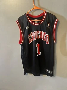 Adidas Chicago Bulls #1 Derek Rose Jersey Shirt Tank Size M - Picture 1 of 7