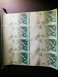(iyongcollection) RM5 UNC Uncut 8 in 1 Limited Edition 5000 Piece Mintage Only - Picture 1 of 3