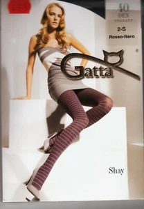 Strumpfhose von Gatta "Shay" div. Farben 20/30/40 DEN Gr. S und M, geringelt - Bild 1 von 8