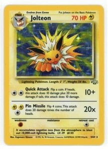 1999 Pokemon Jungle Jolteon Holo Rare #4 NM-MT - Picture 1 of 2