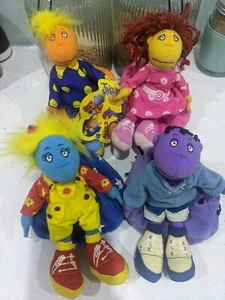 1999 Hasbro BBC The Tweenies - Bundle Soft Toys on Bean Bags VTG Plush Beanie - Picture 1 of 4