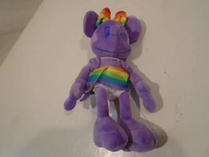 Disney Collection Rainbow Minnie Mouse Plush Stuffed Animal 10” Toy Purple Multi - Picture 1 of 5