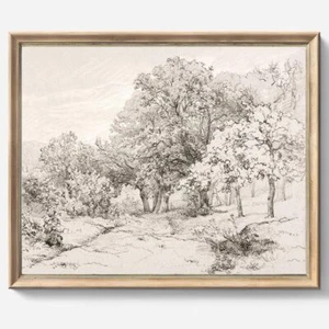 Vintage Wall art, Classical Paintings Poster Prints, Sketch Room Decor for Home  - Picture 1 of 3