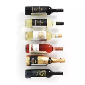 Wall Mounted Wine Rack Set of 6 - Picture 1 of 7