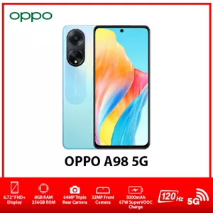 (Unlocked) OPPO A98 5G GLOBAL Ver. Dual SIM Android Mobile Phone – Blue/8+256GB - Picture 1 of 6