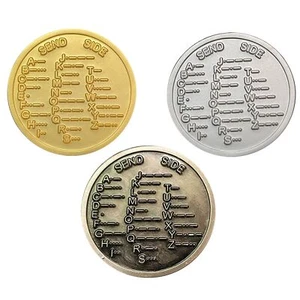New CW Training Coin Morse Code Training Coin Amateur Radio Novice Key Practicz3 - Picture 1 of 12
