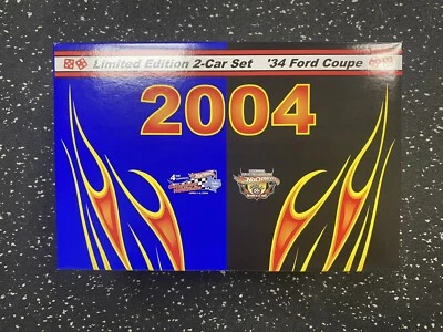RARE Hot Wheels 2004 4TH NATIONALS 18TH COLLECTORS 34 FORD COUPE 2 CAR SET NIB - Image 1 of 4