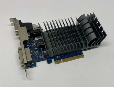 2GB Asus nVidia GeForce GT730 DVI / HDMI / VGA PCI-e Graphics Video Card (GPU) - Image 1 of 4