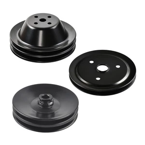 For Chevy SBC SWP Power Steering Short Water Pump & Crankshaft Pulley 1/2 Groove - Bild 1 von 10