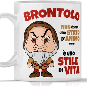 12Print Tazza Brontolo Divertente Idea Regalo Di Natale E Ogni Occasione per Ami - Foto 1 di 12