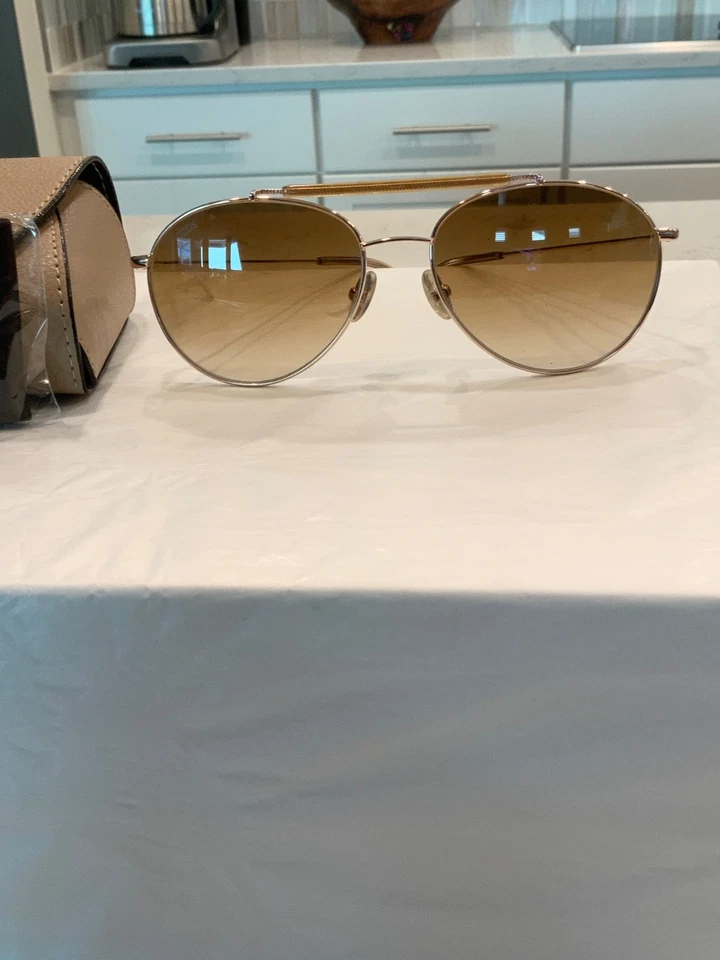 Nuevo TOD'S TO 282 28F PILOT oro rosa con lentes de policarbonato marrón Foto 1 de 4