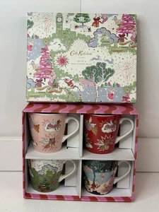 Cath Kidston 4er Set Weihnachten Mini Stanley Tassen in Cath Kidston Geschenkbox Neu - Bild 1 von 9