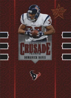 Leaf Rookies and Stars Crusade Red 2005 #C9 Domanick Davis/1250 FB Foto 1 de 2