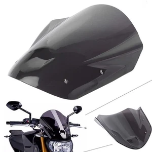 Windshield Windscreen w/ Bolts Bracket For Yamaha MT09 FZ09 2013-2016 2014 Black - Bild 1 von 10