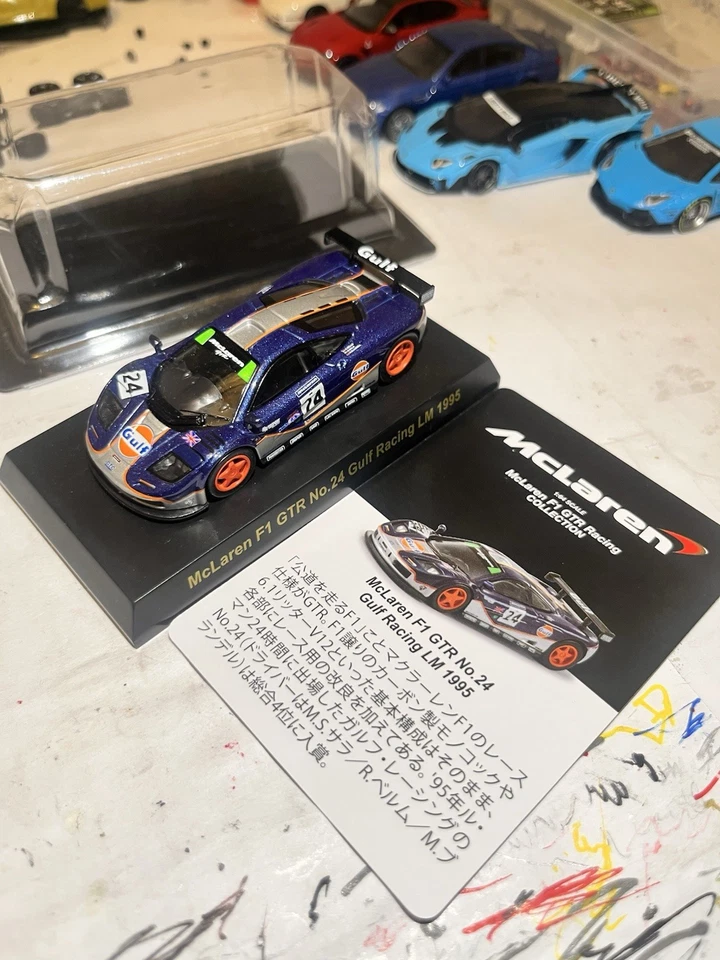 Kyosho 1/64 BMW McLaren F1 GTR Colección Nº24 Gulf Racing Le Mans 1995 Foto 1 de 4