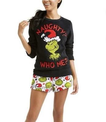 Dr. Seuss GRINCH Woman’s Pajamas Set Size M - Image 1 of 4