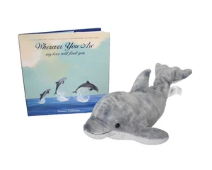 Kohl's Cares Gray Dolphin Plush Wherever You Are HC Book Set Nancy Tillman - Picture 1 of 8